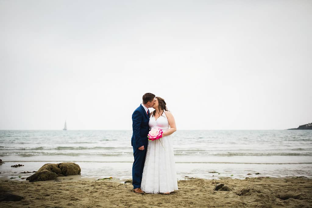 Wedding at Porthcurnick Beach