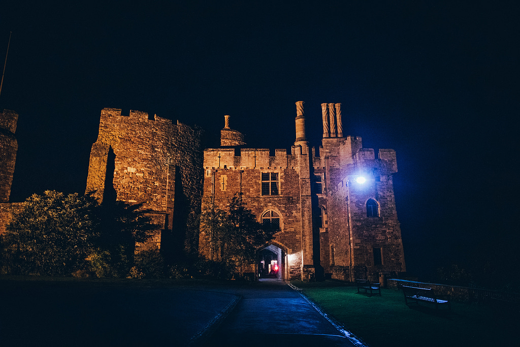 Berkeley Castle at night
