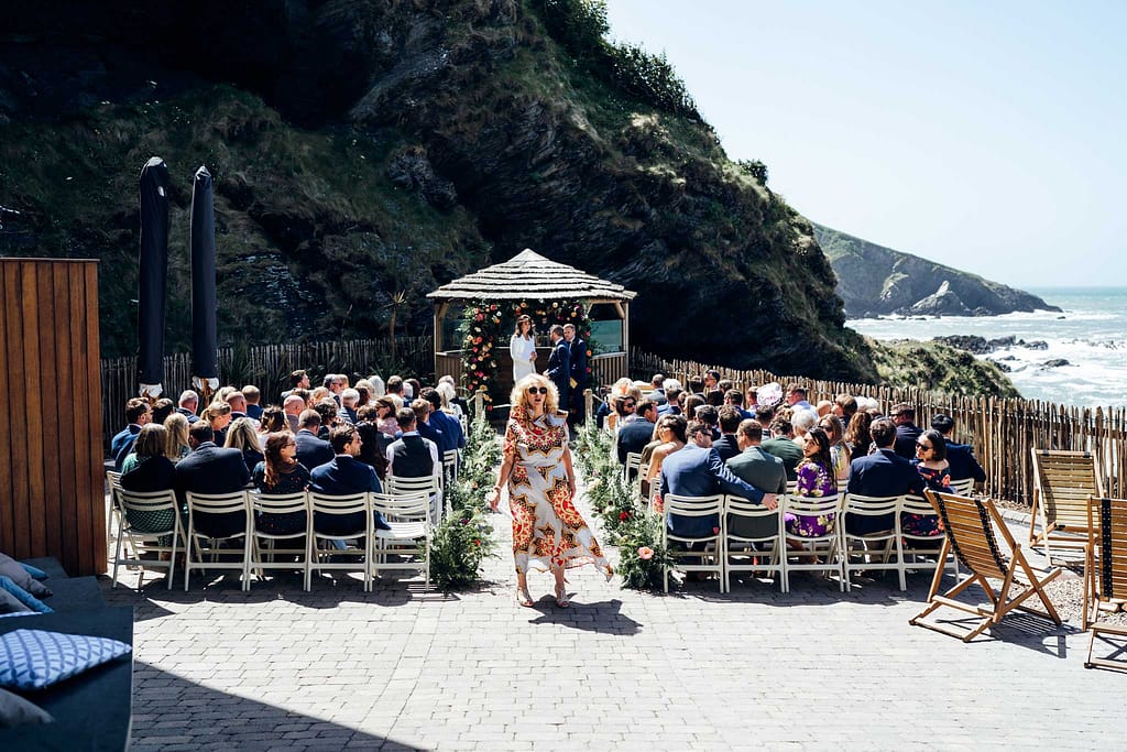 Beach Wedding ceremony in Devon