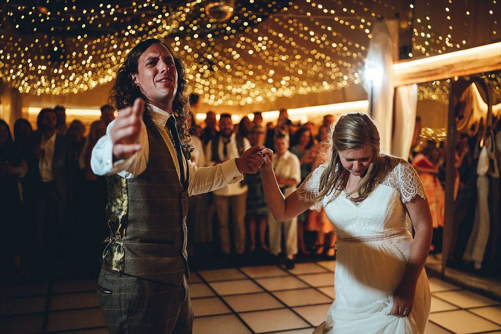 First dance at festival wedding