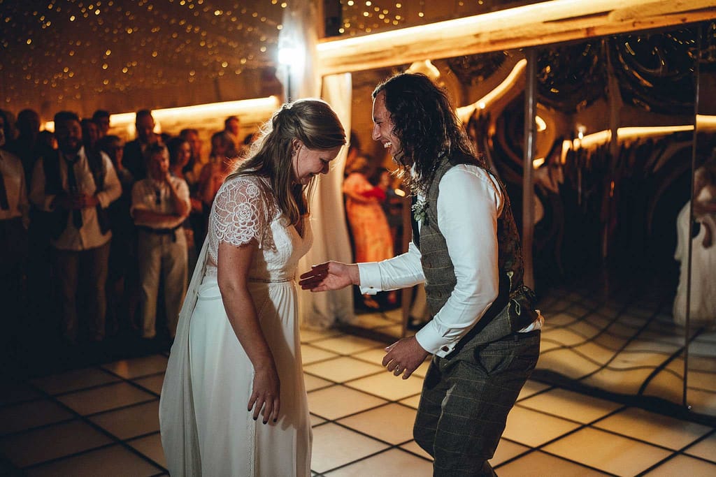 First dance at festival wedding